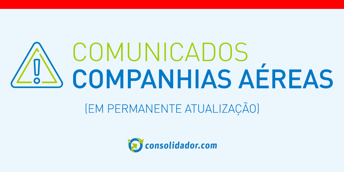 Comunicados Importantes Companhias Aéreas