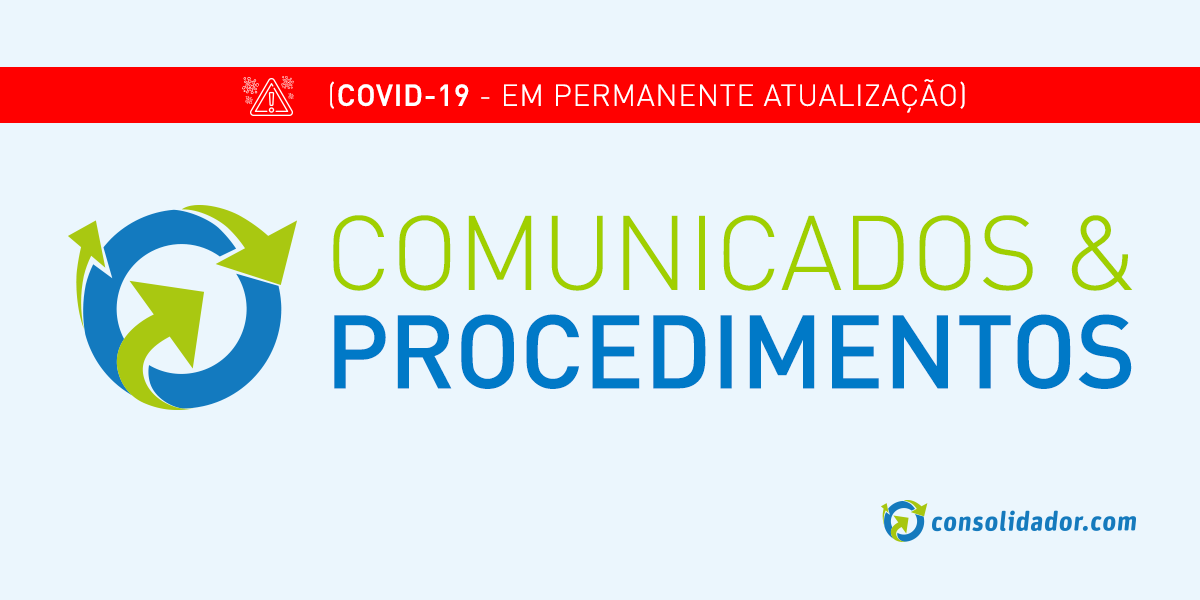 Comunicados e Procedimentos Consolidador.com