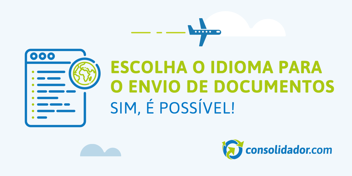 Escolher o idioma para envio de documentos ao seu cliente