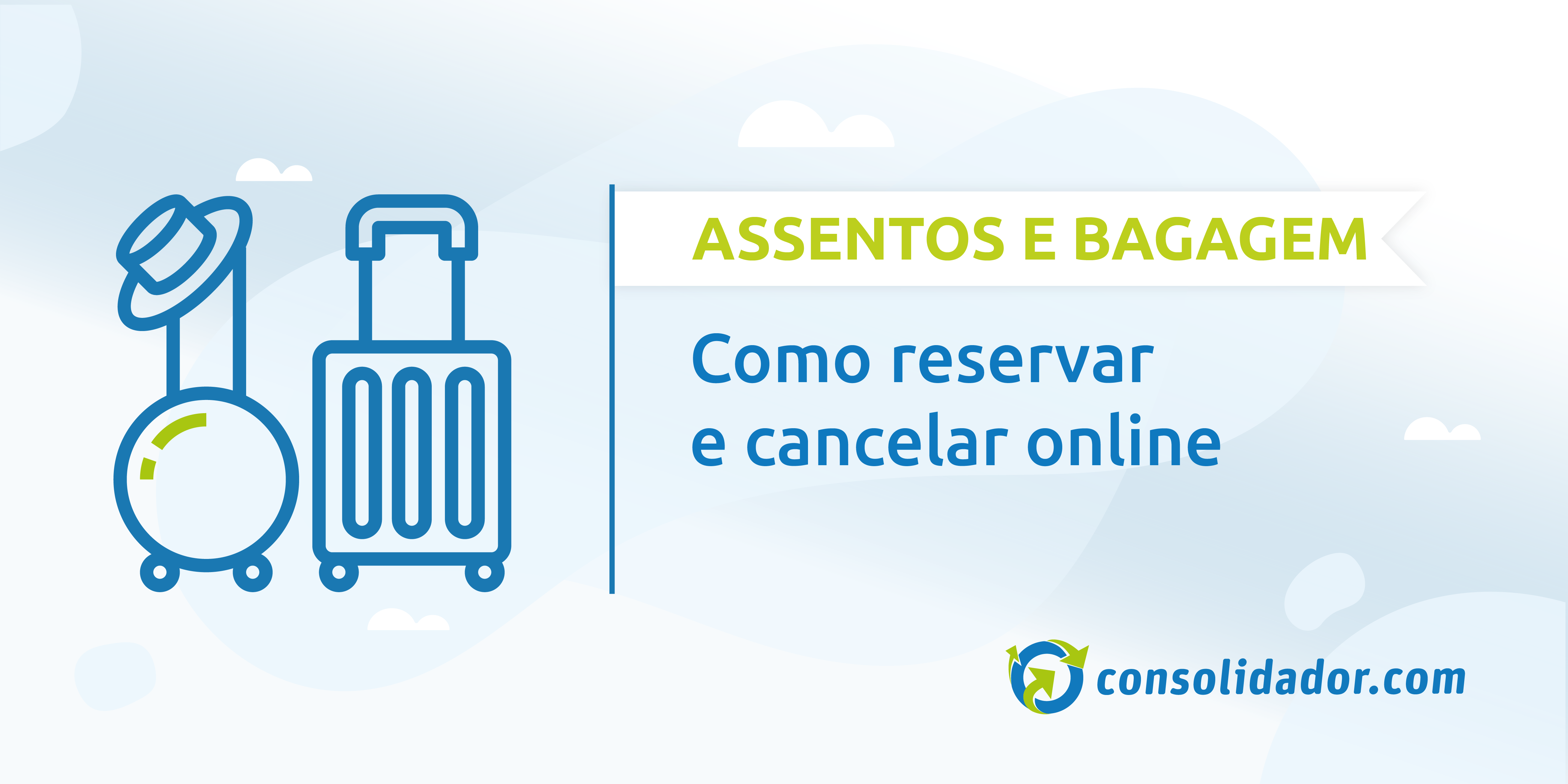 Como reservar e cancelar assentos e bagagem