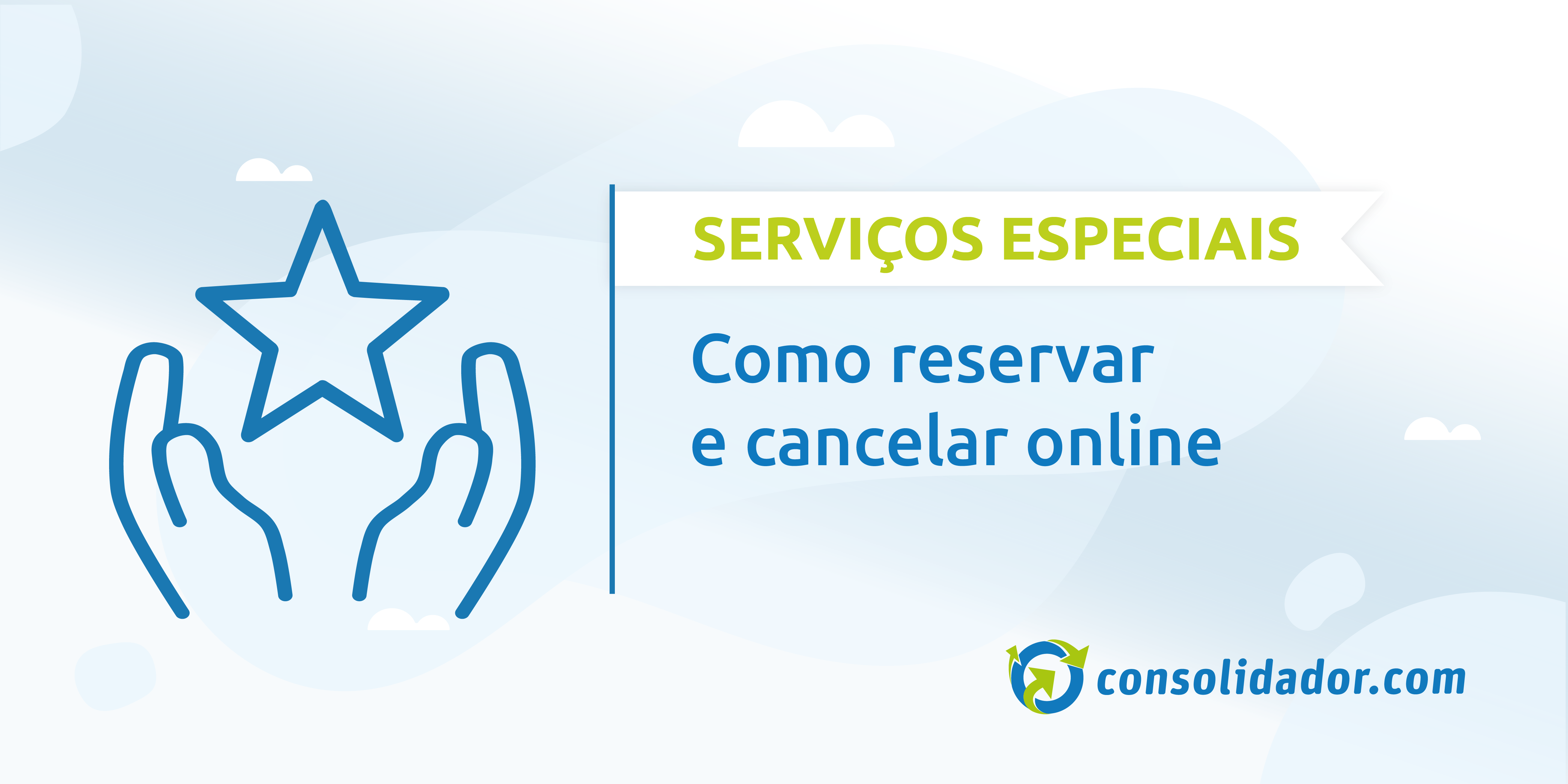 Como reservar e cancelar serviços especiais